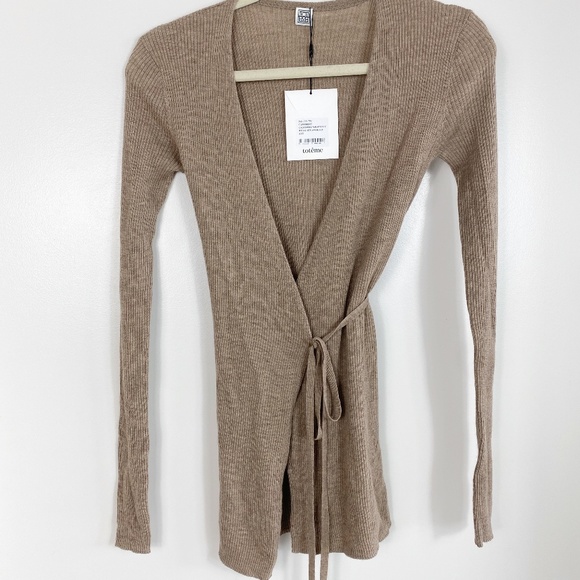 Toteme Cashmere Wrap Knit - Beige Melange - Picture 5 of 10